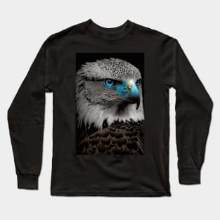 Eagle with blue eyes Long Sleeve T-Shirt